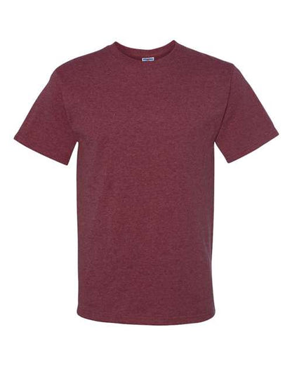 JERZEES Unisex Dri-Power® 50/50 T-Shirt - Vintage Heather Maroon Front