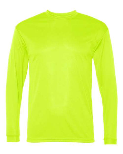 C2 Sport Unisex Performance Long Sleeve T-Shirt - Safety Yellow Front