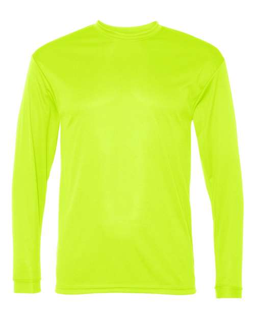 Unisex Performance Long Sleeve T-Shirt - Safety Yellow Front