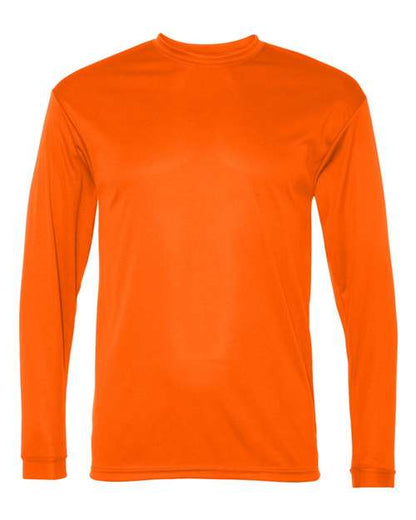 Unisex Performance Long Sleeve T-Shirt - Safety Orange Front