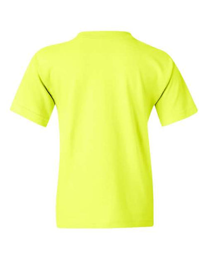 Youth Heavy Cotton™ T-Shirt - Safety Green Back