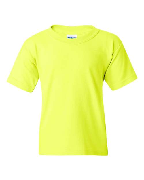Youth Heavy Cotton™ T-Shirt - Safety Green Front