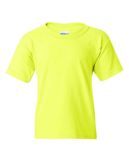 Youth Heavy Cotton™ T-Shirt - Safety Green Front