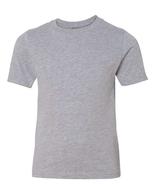 Next Level Youth Cotton Tee - Heather Grey Front