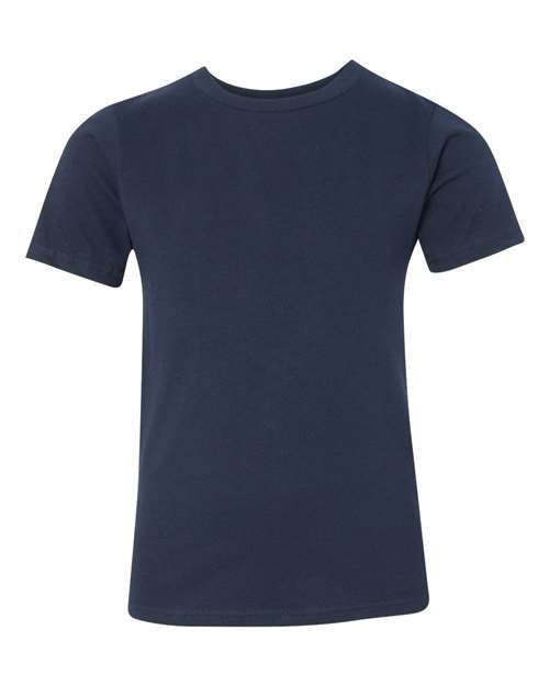 Next Level Youth Cotton Tee - Midnight Navy Front