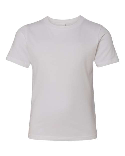 Next Level Youth Cotton Tee - White Front
