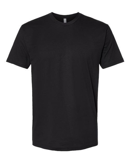 Next Level Unisex Cotton Tee - Black Front