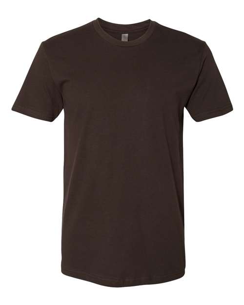 Next Level Unisex Cotton Tee - Dark Chocolate Front