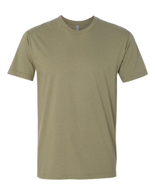 Next Level Unisex Cotton Tee - Light Olive Front