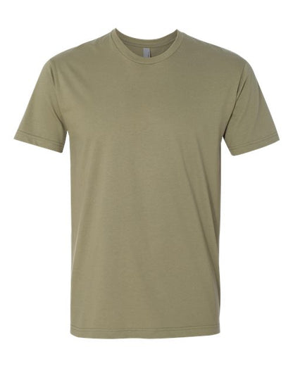 Next Level Unisex Cotton Tee - Light Olive Front