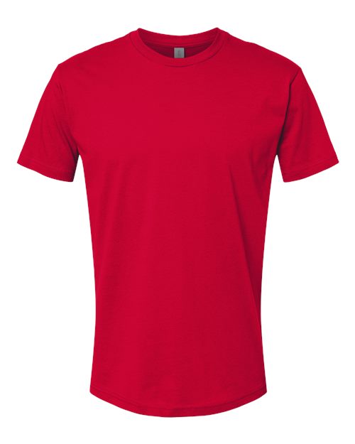 Next Level Unisex Cotton Tee - Red Front