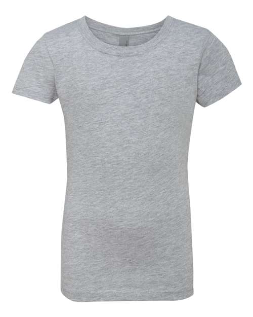 Next Level Girls’ Cotton Princess Tee - Heather Grey Front