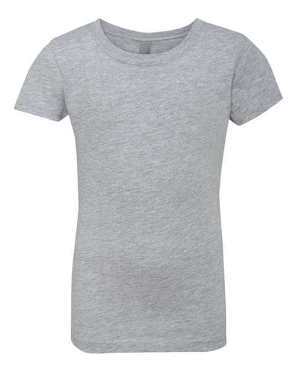 Next Level Girls’ Cotton Princess Tee - Heather Grey Front