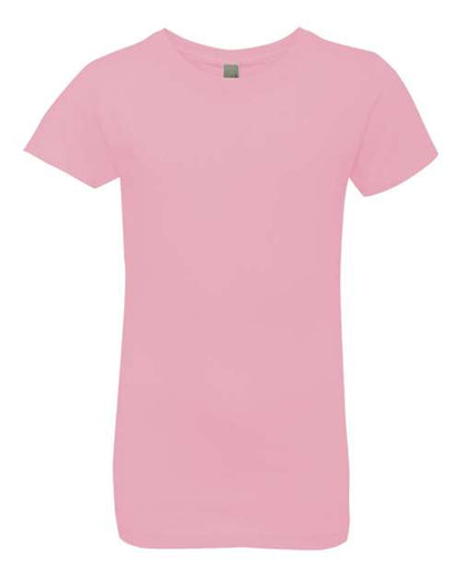 Next Level Girls’ Cotton Princess Tee - Light Pink Front