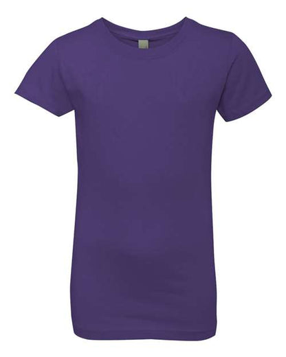 Next Level Girls’ Cotton Princess Tee - Purple Rush Front