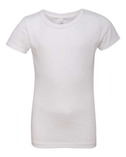 Next Level Girls’ Cotton Princess Tee - White Front