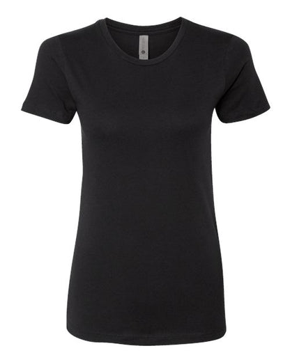 Next Level Women’s Cotton Tee - Black Front