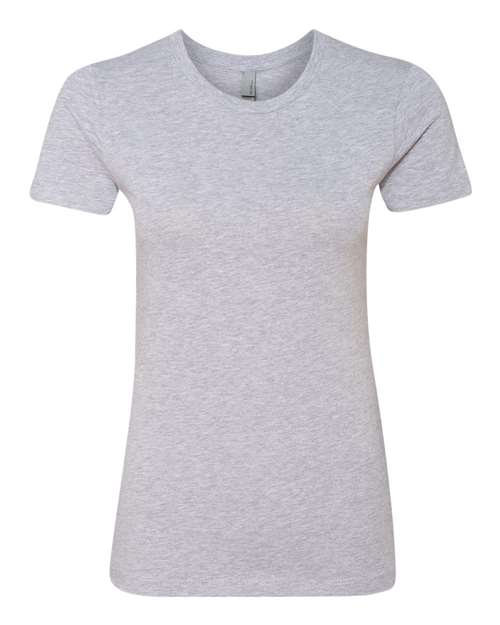 Next Level Women’s Cotton Tee - Heather Grey Front