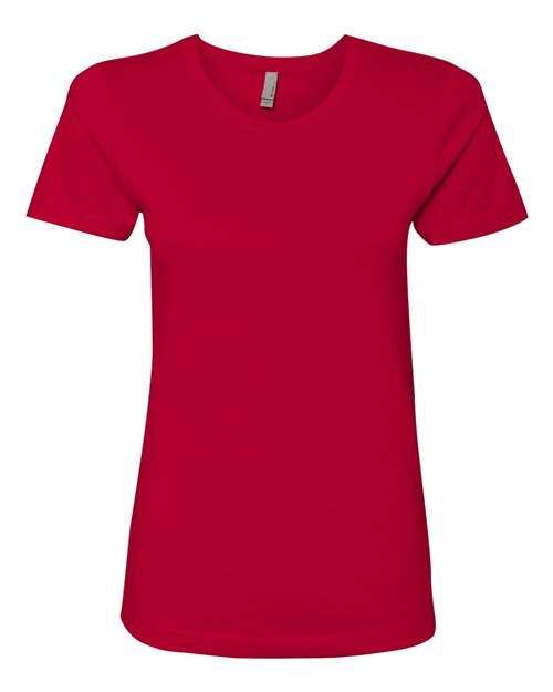 Next Level Women’s Cotton Tee - Red Front