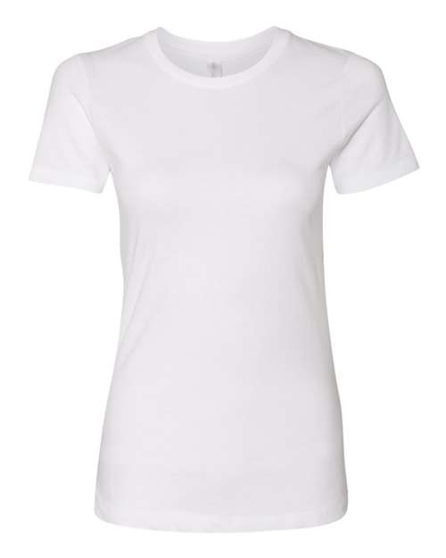Next Level Women’s Cotton Tee - White Front
