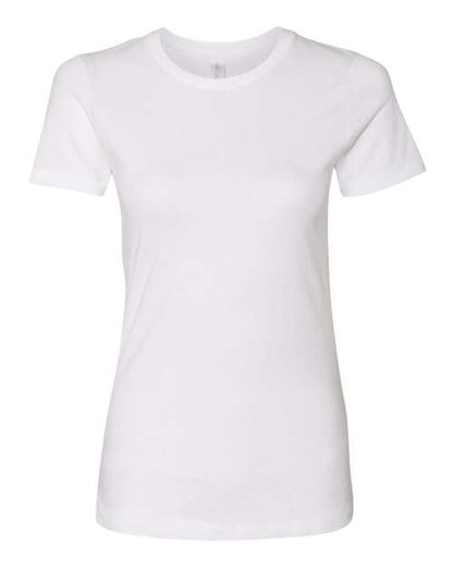 Next Level Women’s Cotton Tee - White Front