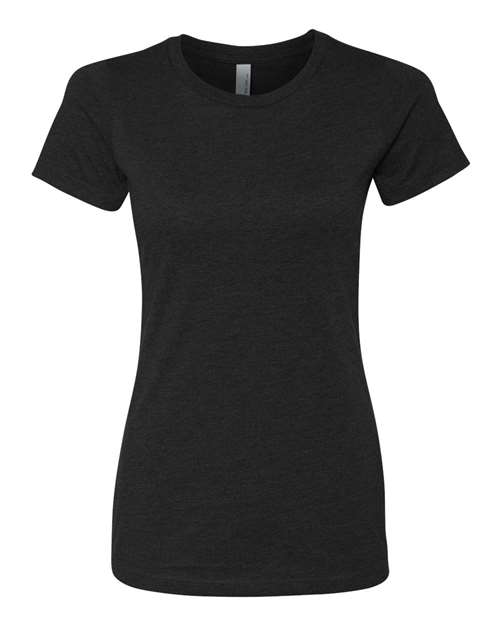 Next Level Women’s CVC Tee - Black Front