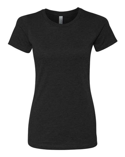 Next Level Women’s CVC Tee - Black Front