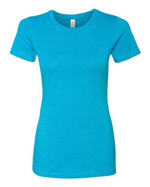 Next Level Women’s CVC Tee - Turquoise Front
