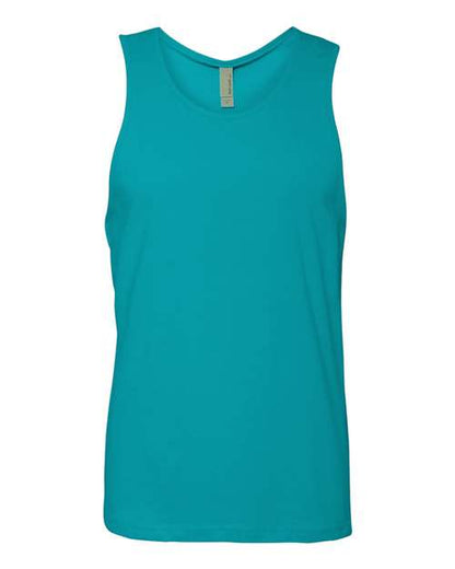 Next Level Unisex Cotton Tank - Tahiti Blue Front