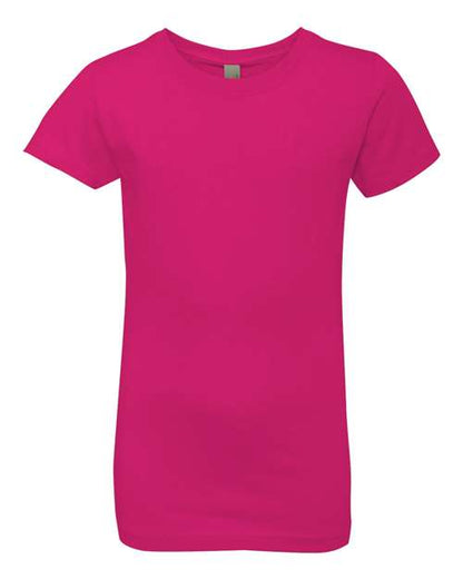 Next Level Girls’ Cotton Princess Tee - Raspberry Front