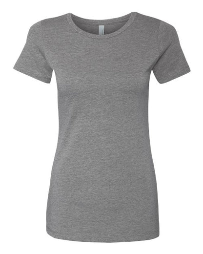 Next Level Women’s CVC Tee - Dark Heather Grey Front