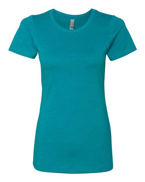 Next Level Women’s CVC Tee - Teal Front