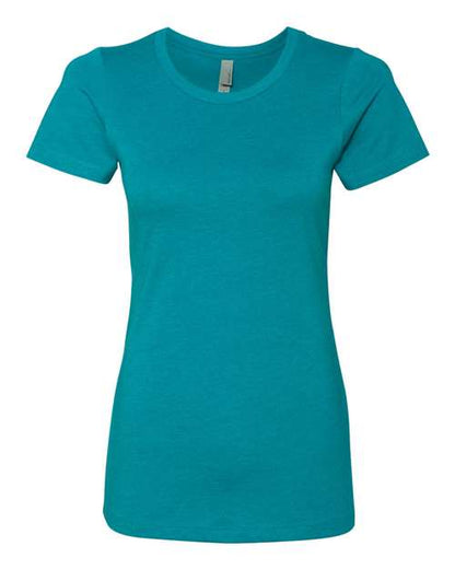 Next Level Women’s CVC Tee - Teal Front