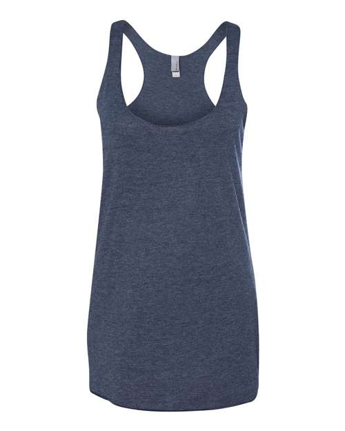 Next Level Women’s Triblend Racerback Tank - Vintage Navy Front