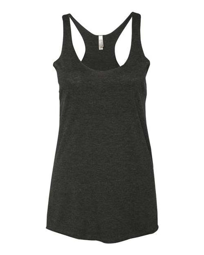 Next Level Women’s Triblend Racerback Tank - Vintage Black Front