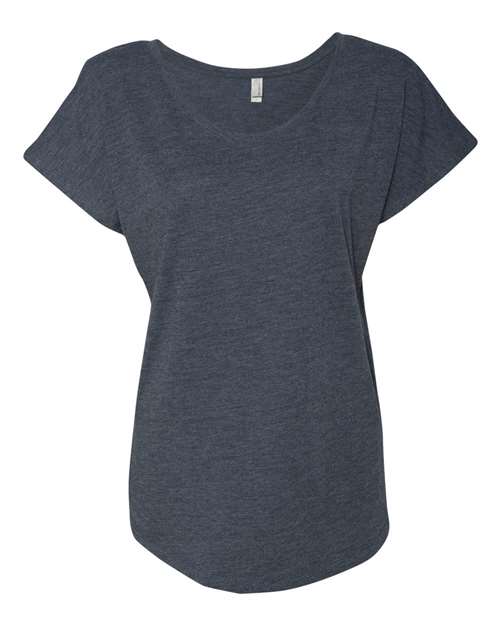Next Level Women’s Triblend Dolman Tee - Vintage Navy Front