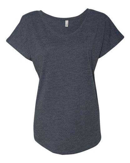 Next Level Women’s Triblend Dolman Tee - Vintage Navy Front