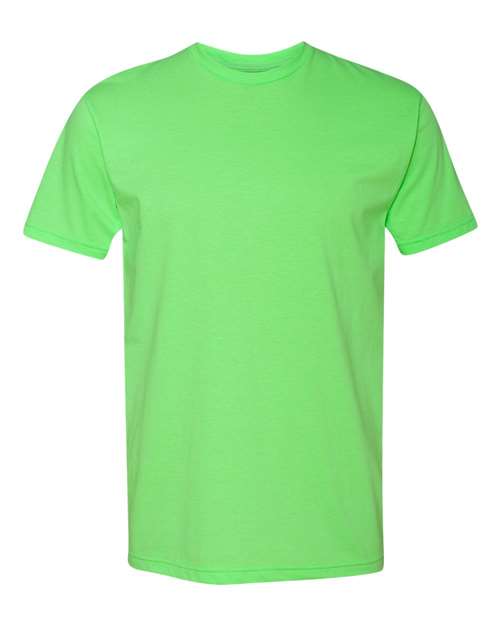 Next Level Unisex CVC Tee - Neon Heather Green Front