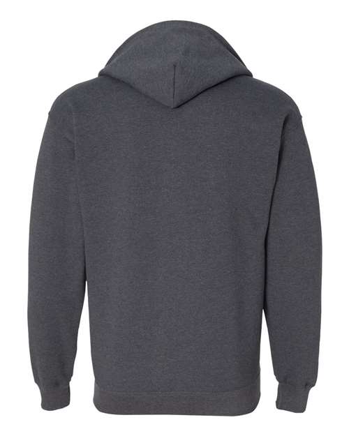 Unisex Heavy Blend™ Full-Zip Hooded Sweatshirt - Dark Heather Back