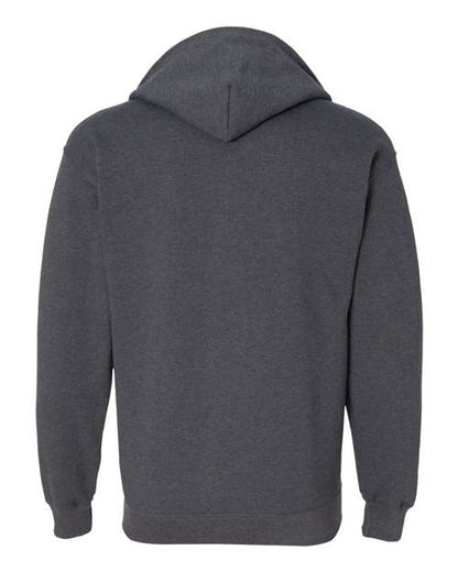 Unisex Heavy Blend™ Full-Zip Hooded Sweatshirt - Dark Heather Back