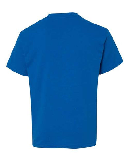 Youth Heavy Cotton™ T-Shirt - Neon Blue Back