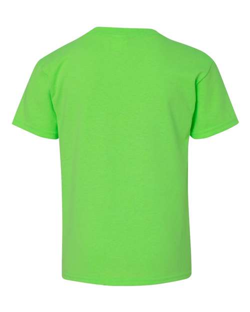 Youth Heavy Cotton™ T-Shirt - Neon Green Back