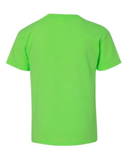 Youth Heavy Cotton™ T-Shirt - Neon Green Back