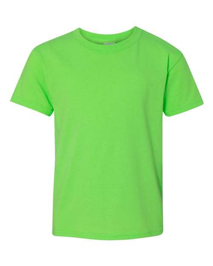 Youth Heavy Cotton™ T-Shirt - Neon Green Front