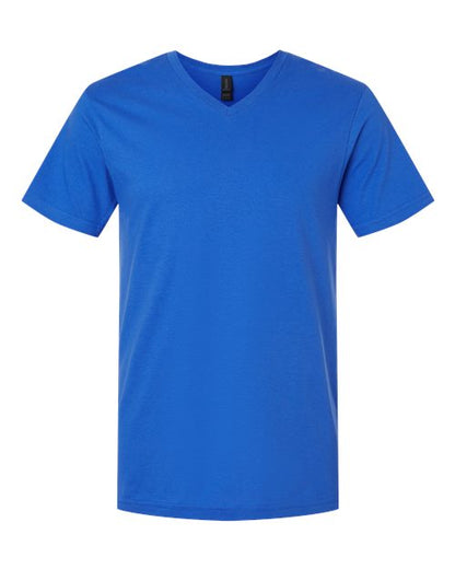 Unisex Softstyle® V-Neck T-Shirt - Royal Front