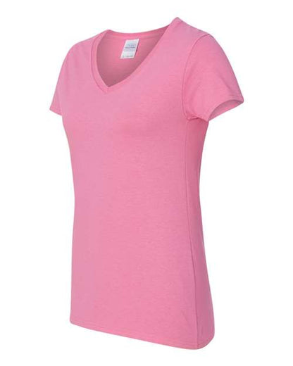 Gildan Women's Heavy Cotton™ V-Neck T-Shirt - Side