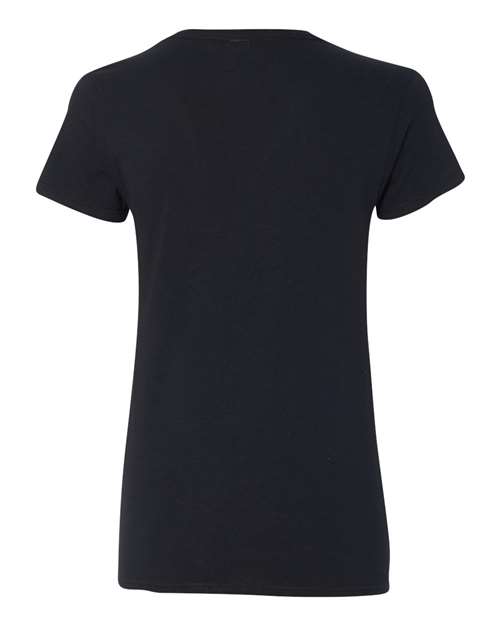Women's Heavy Cotton™ V-Neck T-Shirt - Black Back