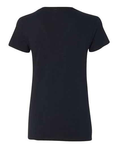 Women's Heavy Cotton™ V-Neck T-Shirt - Black Back