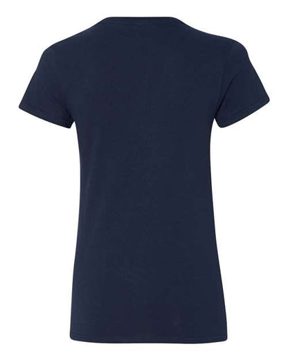 Women's Heavy Cotton™ V-Neck T-Shirt - Navy Back