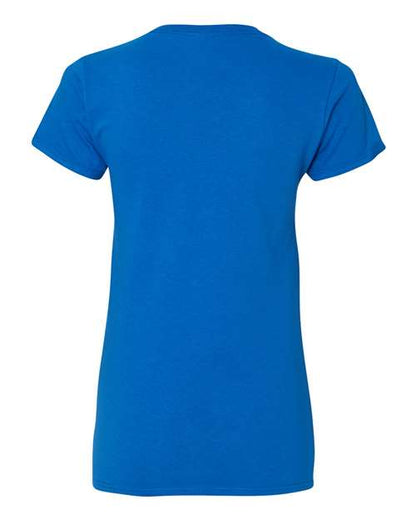 Women's Heavy Cotton™ V-Neck T-Shirt - Royal Back